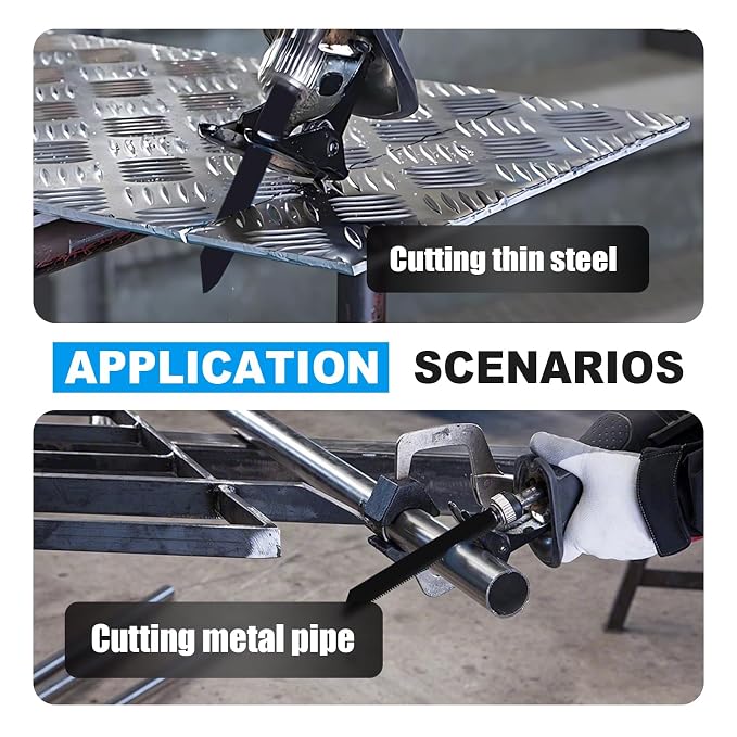 3 Pack 6 inch Reciprocating Saw Blades Set，8 TPI High Carbon Saw Blades - Image 4