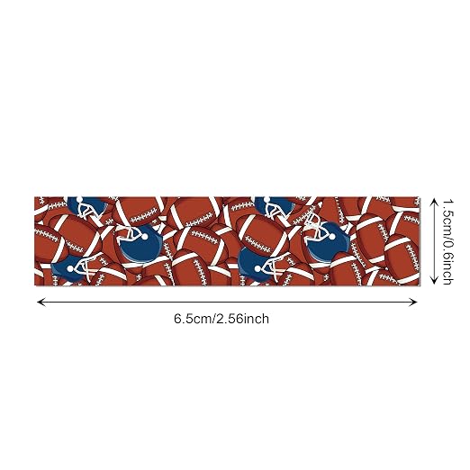Adirasenotek 12 Rolls Sports Washi Tape, Rugby Football Washi Tape Set - Image 3
