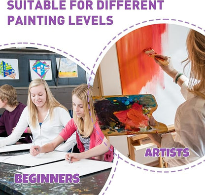 ESRICH Canvas Boards for Painting, 5 Pack 9x12 Canvases for Painting Cotton - Image 8