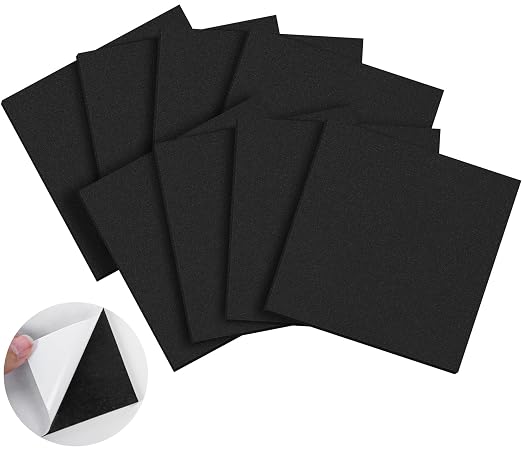 ToLanbbt 8 PCS Adhesive Foam Padding Sheets Closed Cell Neoprene Foam Sheet by ToLanbbt