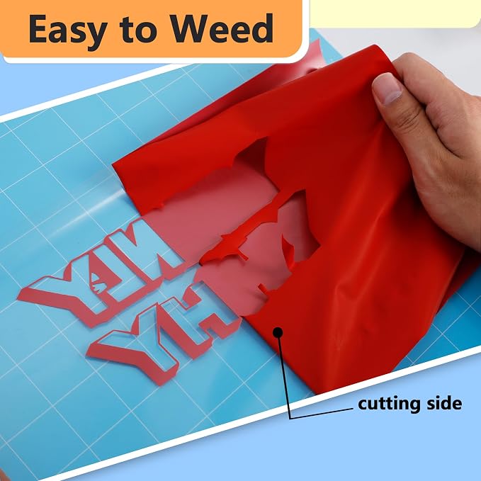 RENLITONG Matte Red Iron on Vinyl Roll - Image 4