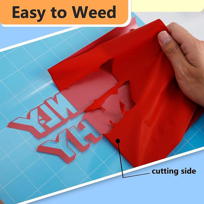 RENLITONG Matte Red Iron on Vinyl Roll - Image 4