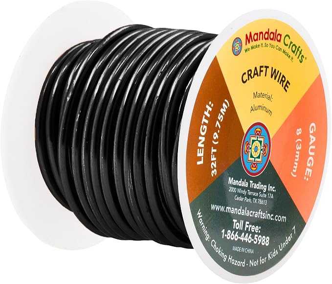 Mandala Crafts 8 Gauge Anodized Aluminum Craft Wire - Image 2