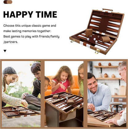 Backgammon Set - Classic Board Game - Portable Travel Strategy Backgammon Game - Image 6