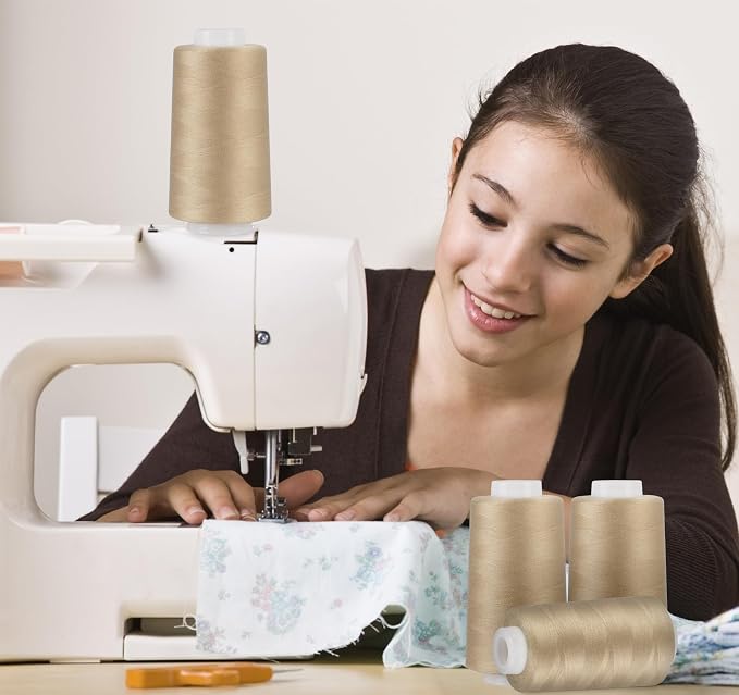 Serger Thread 4 Cones 3000 Yards Each Spool All Purpose Polyester Thread 40S/2 - Image 7