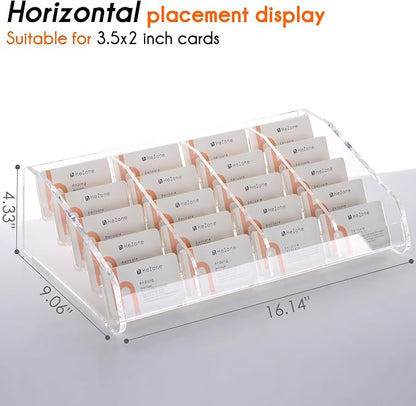 Business Card Holder for Desk, Acrylic Business Card Stand Display Holder - Image 3