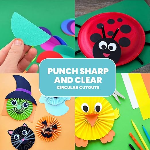BearBoss 2 Inch Circle Punch, Hole Punch Shapes, Paper Punch Set - Image 7