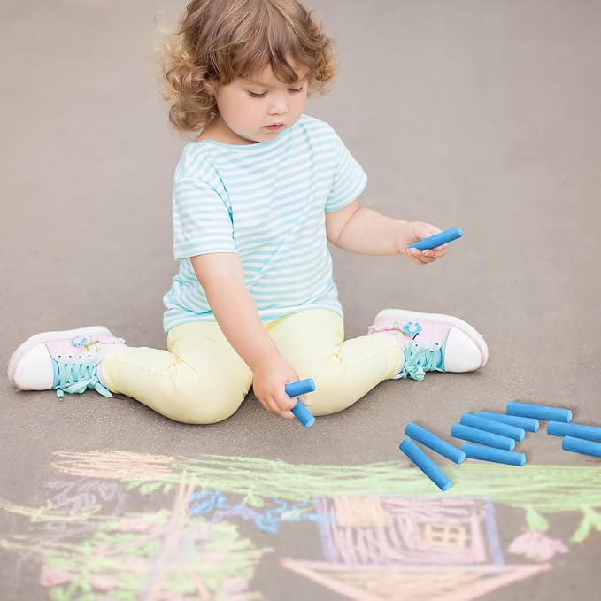 40 Pcs Sidewalk Chalks for Kids Non Toxic Jumbo Chalk for Party Gift Outdoor - Image 7