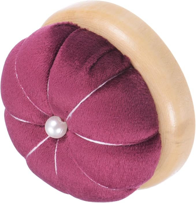 HARFINGTON Wooden Base Pin Cushion Japanese Style Cute Needle Holder - Image 3