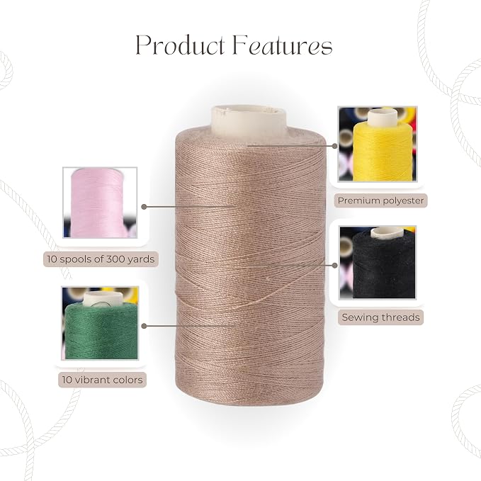 10 Colors Serger Sewing Thread - Image 2