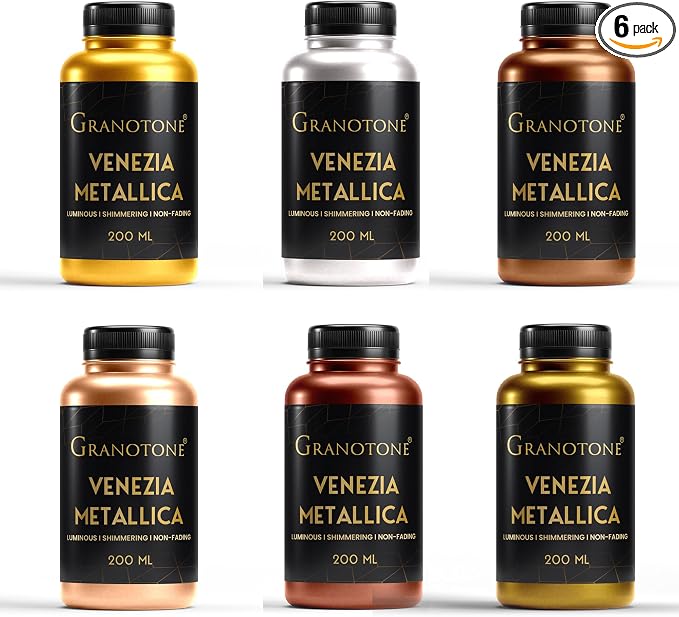GRANOTONE Metallic Acrylic Paint Set by GRANOTONE