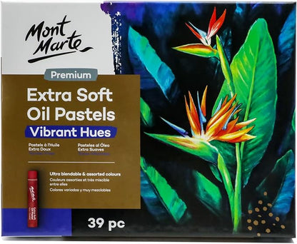 Mont Marte Extra Soft Oil Pastels 39pc, Vibrant and Buttery, Versatile Art - Image 7