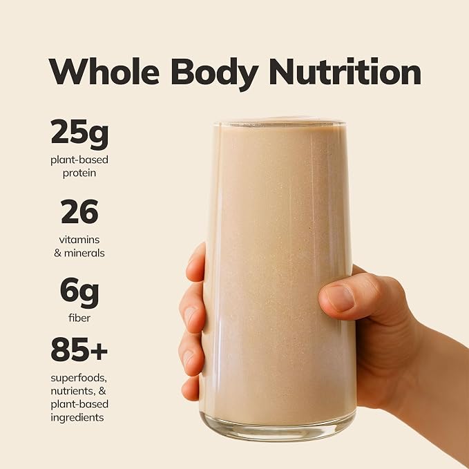 Ka’Chava Whole Body Meal Shake Vanilla 2 lb – Vegan Protein Powder - Image 2
