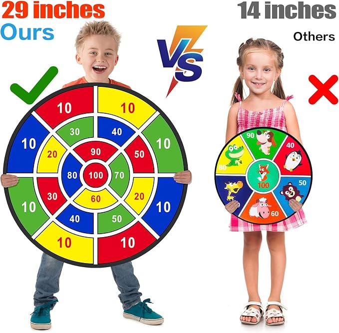 BooTaa 29" Large Dart Board for Kids, Kids Dart Board - Image 2