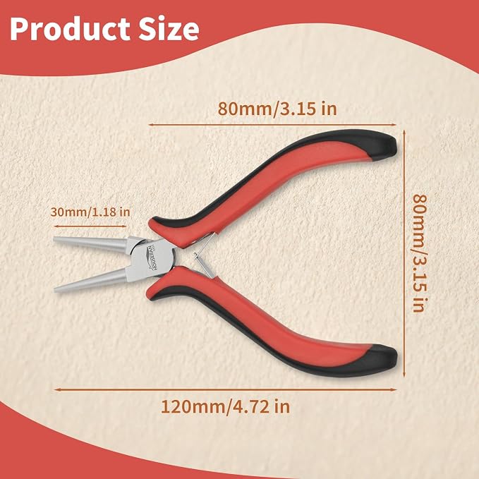 Round Nose Pliers for Jewelry Making, Wire Shaping, Jewelry Repair - Image 2