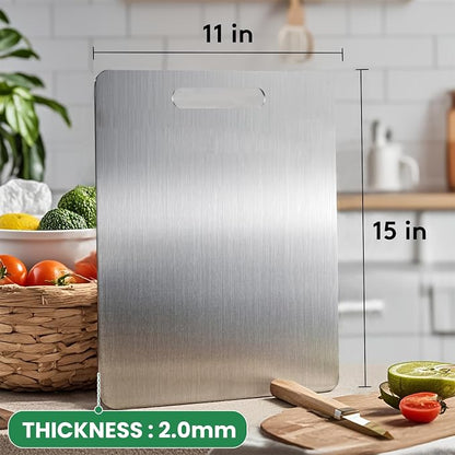 2 Pack, 100% Pure Titanium Cutting Board - Image 6
