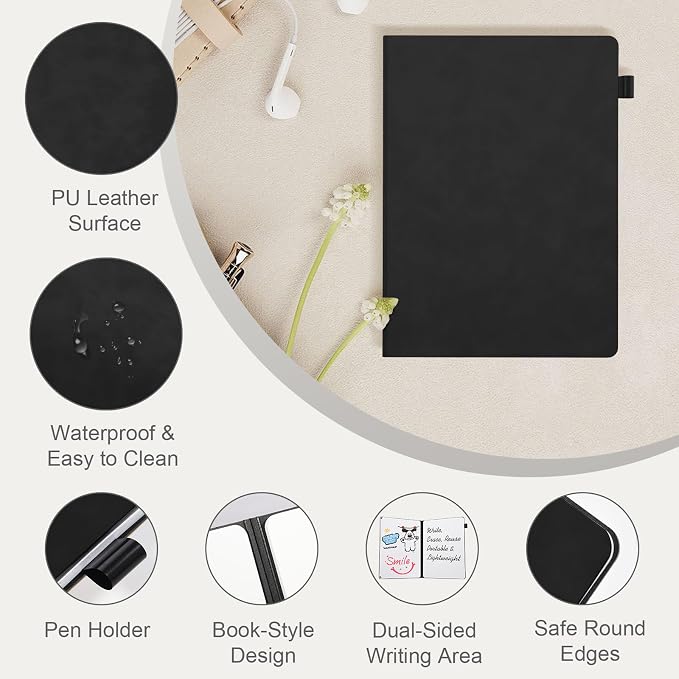 AGM Portable White Board Dry Erase Notebook, Small Travel Dry Erase Board - Image 6