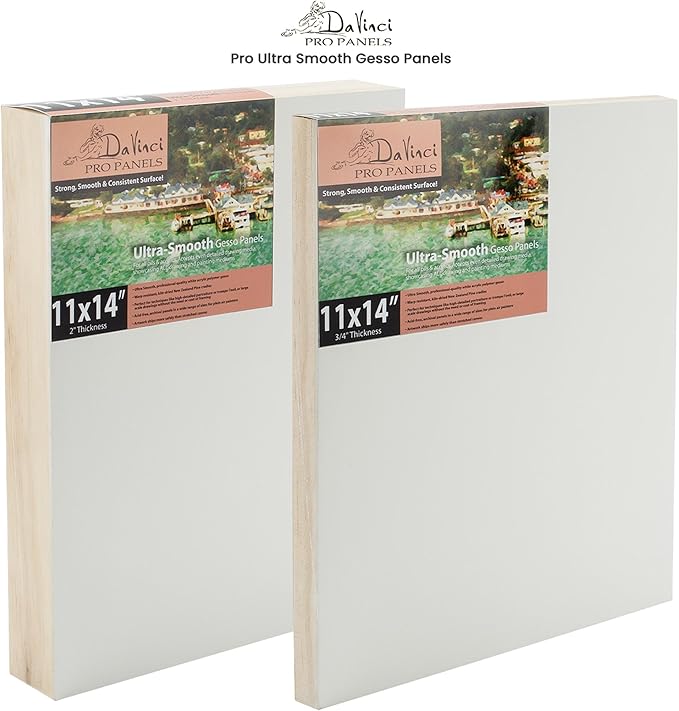 DaVinci Wood Panel Pro Ultra Smooth Gesso Panels 3/4inch Panel 18*24inch - Image 4