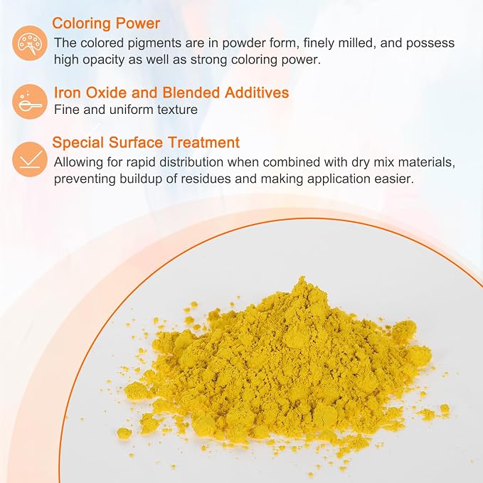 HARFINGTON Iron Oxide Powder Concrete Pigment 800 Mesh 3.5oz Iron Oxide Grout - Image 3