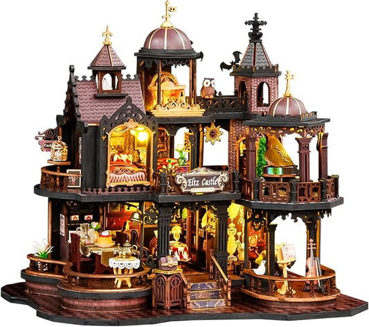 DIY Dollhouse Miniature House Kit, DIY Kit Mini House Model, 1:24 Scale by Unknown