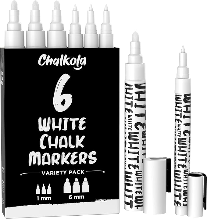 Chalkola White Chalk Markers by Chalkola