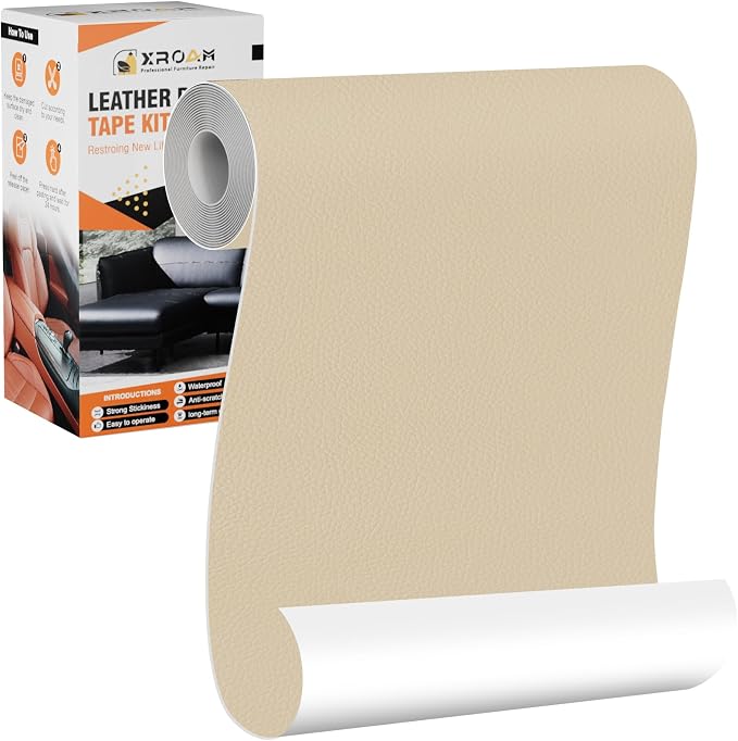 Leather Repair Tape, 4.7x63 inch Leather Patches by ProfessionalFurnitureRepair