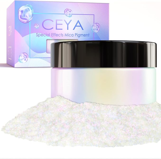 Ceya Chameleon Mica Powder, 1.8oz/ 50g Fancy Starry Chrome Nail Powder by CEYA