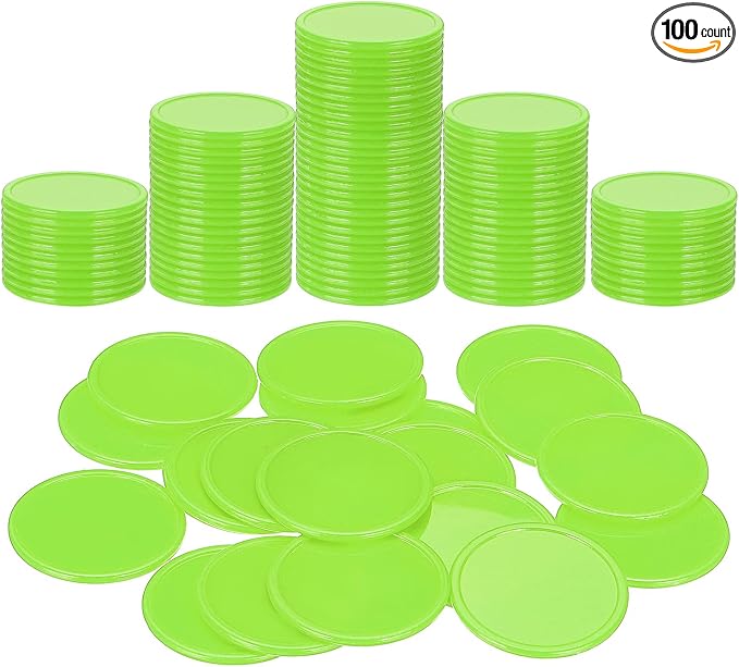 uxcell Plastic Poker Chips, Learning Counters Counting Counters Disks Markers by uxcell