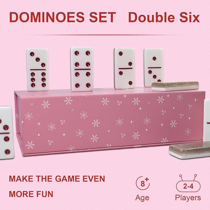 IDTQ Dominoes Set for Adults, Double 6 Dominos Game Set - Image 4