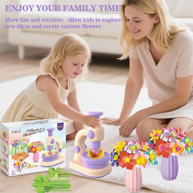 Fabric Flower Bouquets Toys, DIY Arts and Crafts Toys - Image 6