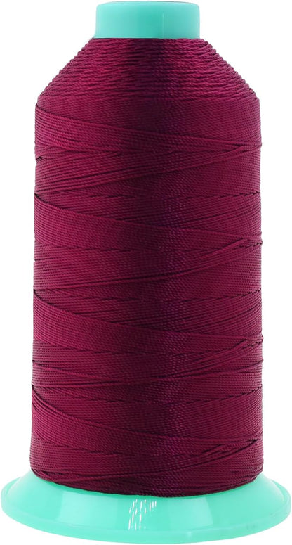 Mandala Crafts Bonded Nylon Thread Burgundy Heavy Duty Sewing Threads by MandalaCrafts