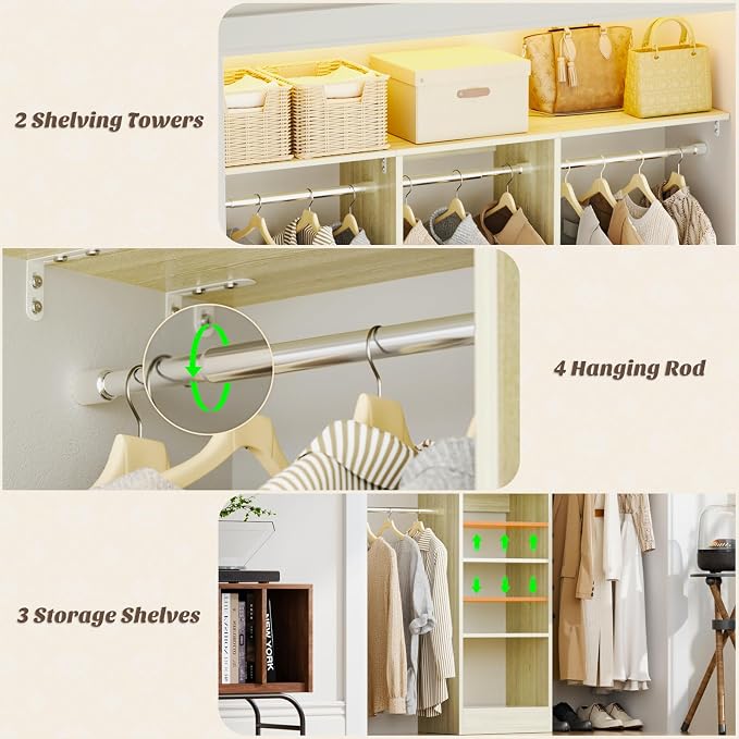 48" Small Closet Organizer, 4FT Small Closet System - Image 6