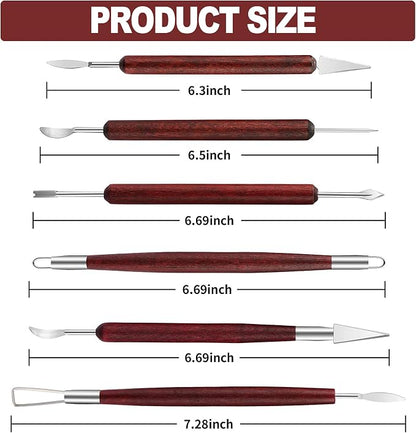 LINPHCEY 6-Piece Clay Sculpting Tools Set Perfect - Image 2
