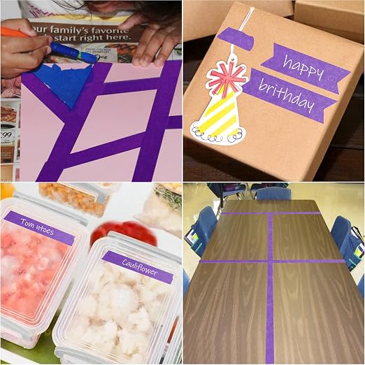 Purple Painters Tape, DIY Crafting, Decoration and School Projects - Image 7