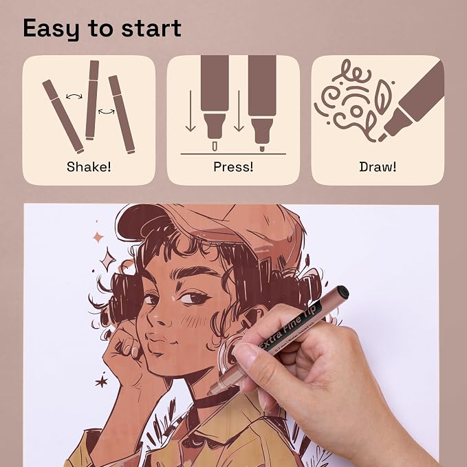 ARTISTRO 12 Skin Tones Paint Markers - Image 7