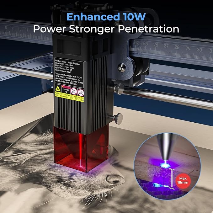Creality Falcon 10W Laser Engraver, - Image 5