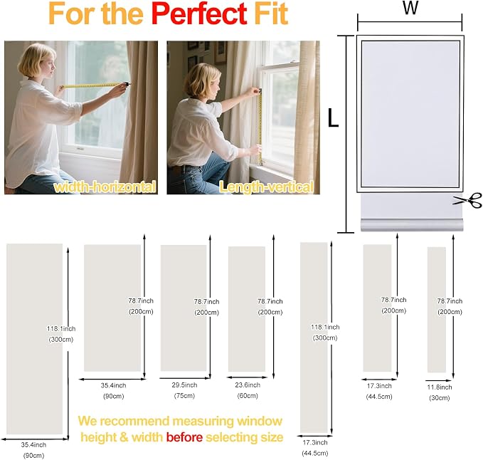 Window Privacy Film Decorative for Front Door, Bathroom Static Cling Stained - Image 5