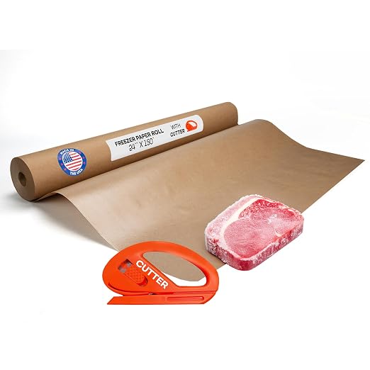 Brown Freezer Paper Roll 24" x 1800" by IDLPackaging