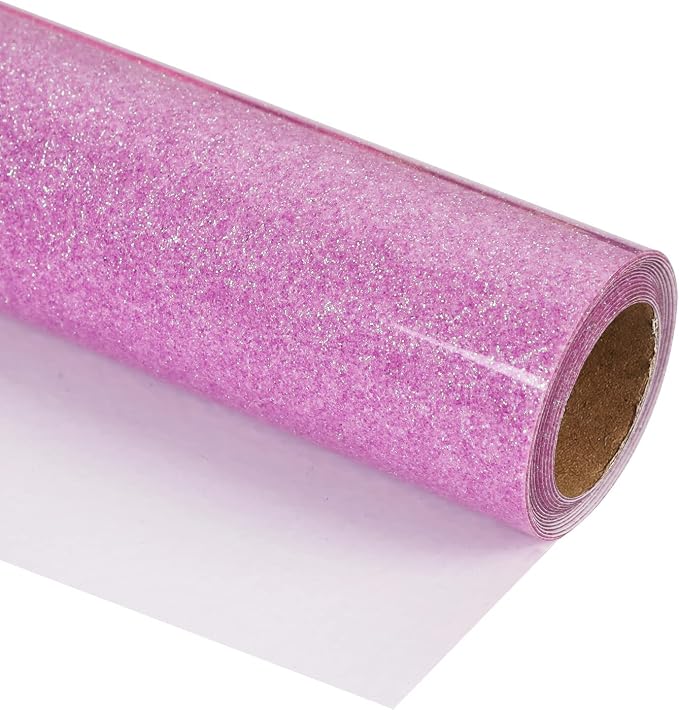 guangyintong Glow Glitter Purple Heat Transfer Vinyl HTV Rolls, Glitter HTV by guangyintong
