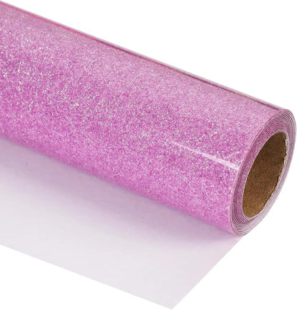 guangyintong Glow Glitter Purple Heat Transfer Vinyl HTV Rolls, Glitter HTV by guangyintong