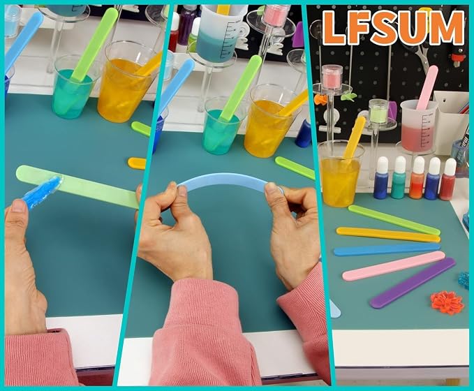 4 PCS Silicone Stir Sticks, Reusable Silicone Popsicle Sticks - Image 3