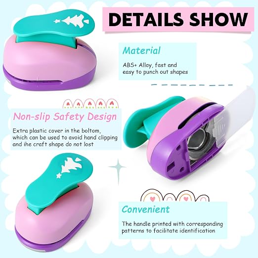 CHENGU 16 Pcs Craft Holes Punch Paper Punchers Scrapbook Punches - Image 3