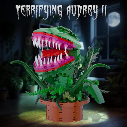 Audrey 2 Cannibal Flower Building Block Set, Little Shop of Horrors Piranha - Image 2