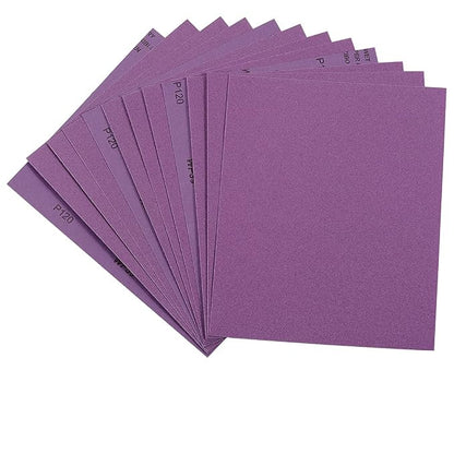 Sandpaper 120 Grit, Wet Dry Sanding Sheets 9 x 11 Inch, Advanced White Fused by Arilier