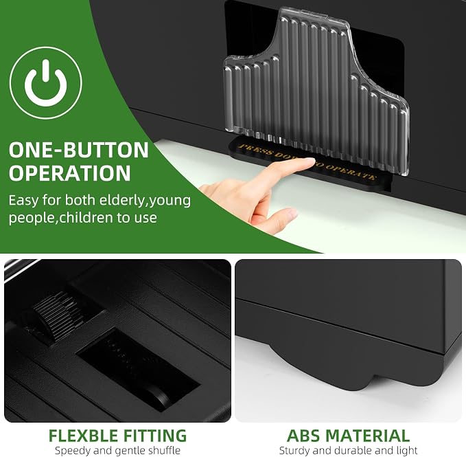 Automatic Card Shuffler 1/2/4/6 Decks, Battery Operated Electric Playing Card - Image 4