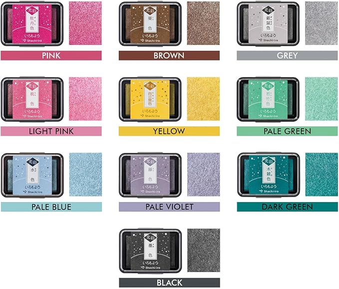 IROMOYO KOSAI Stamp PAD, Traditional, Shimmering Japanese Ink Colour, Oil-Based - Image 5