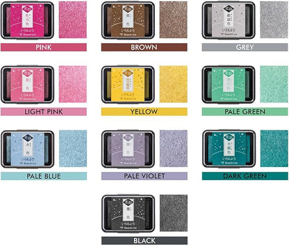 IROMOYO KOSAI Stamp PAD, Traditional, Shimmering Japanese Ink Colour, Oil-Based - Image 5