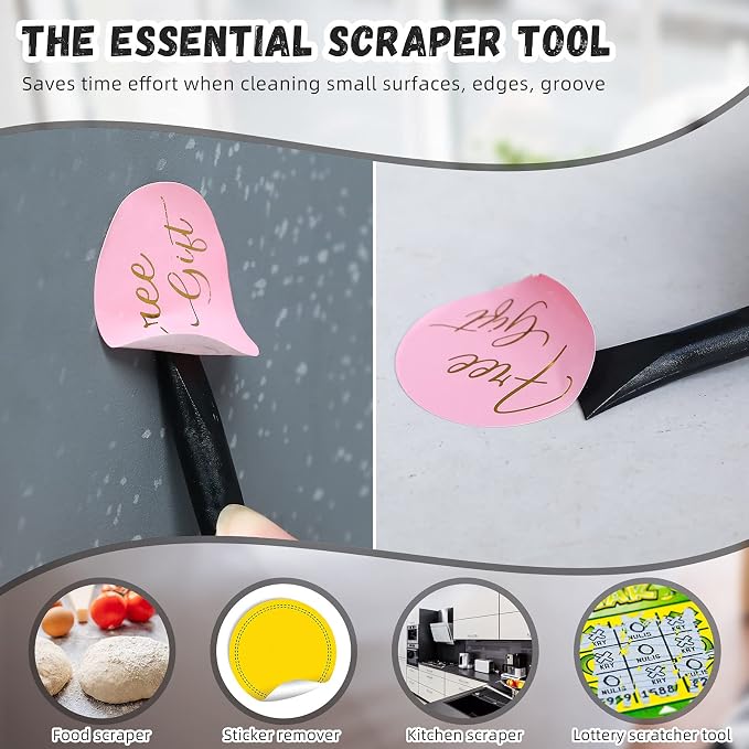Minatee 18 Pieces Non-scratch Plastic Scraper Tool Multi-purpose Carbon Fiber - Image 7