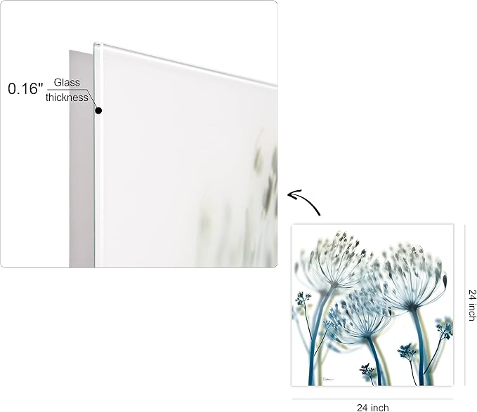 Empire Art Direct Frameless Free Floating Tempered Glass Panel Graphic Wall Art - Image 7