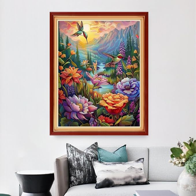 Dimensean Stamped Cross Stitch Kits Full Range of Embroidery Patterns Starter - Image 2